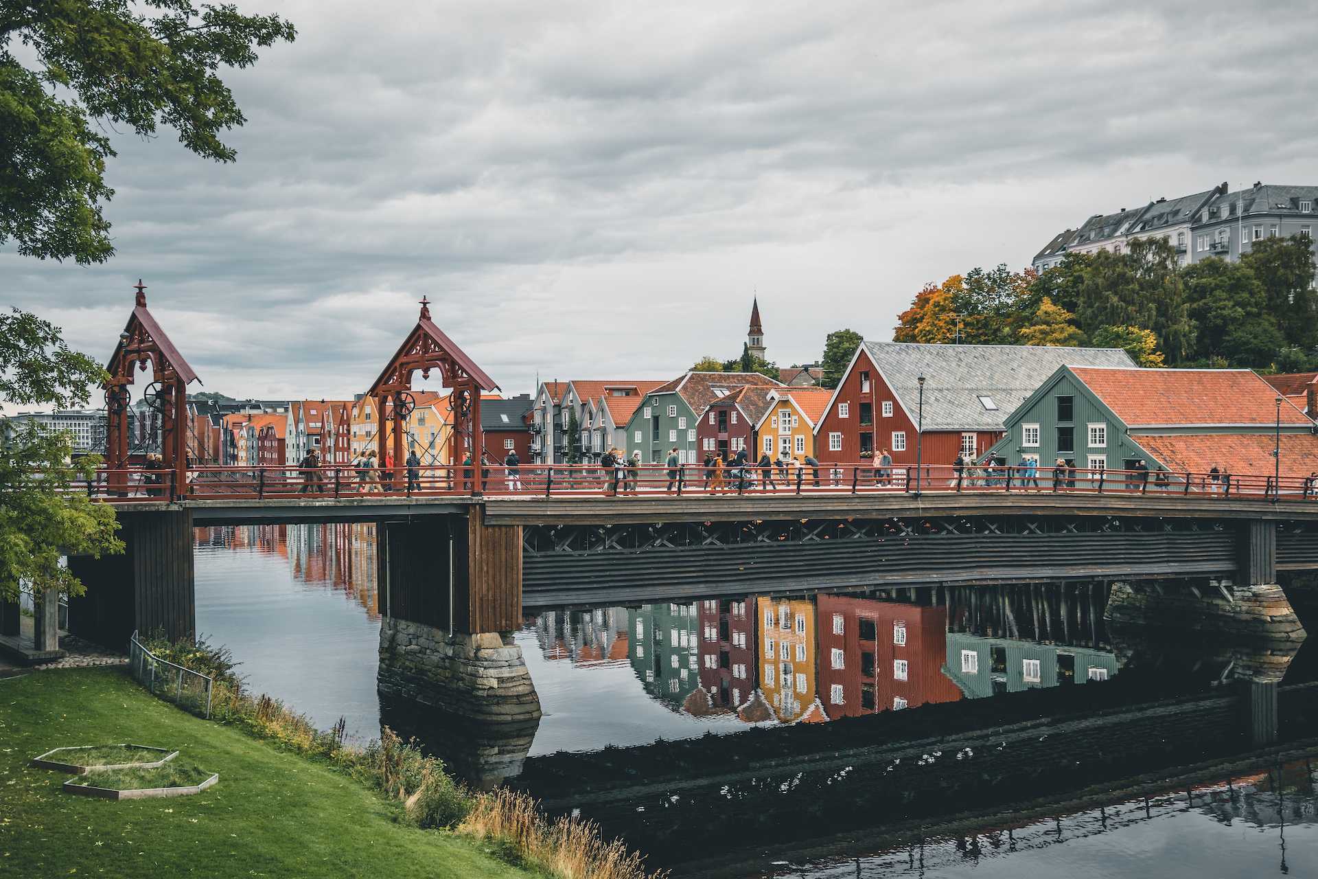stare miasto w Trondheim