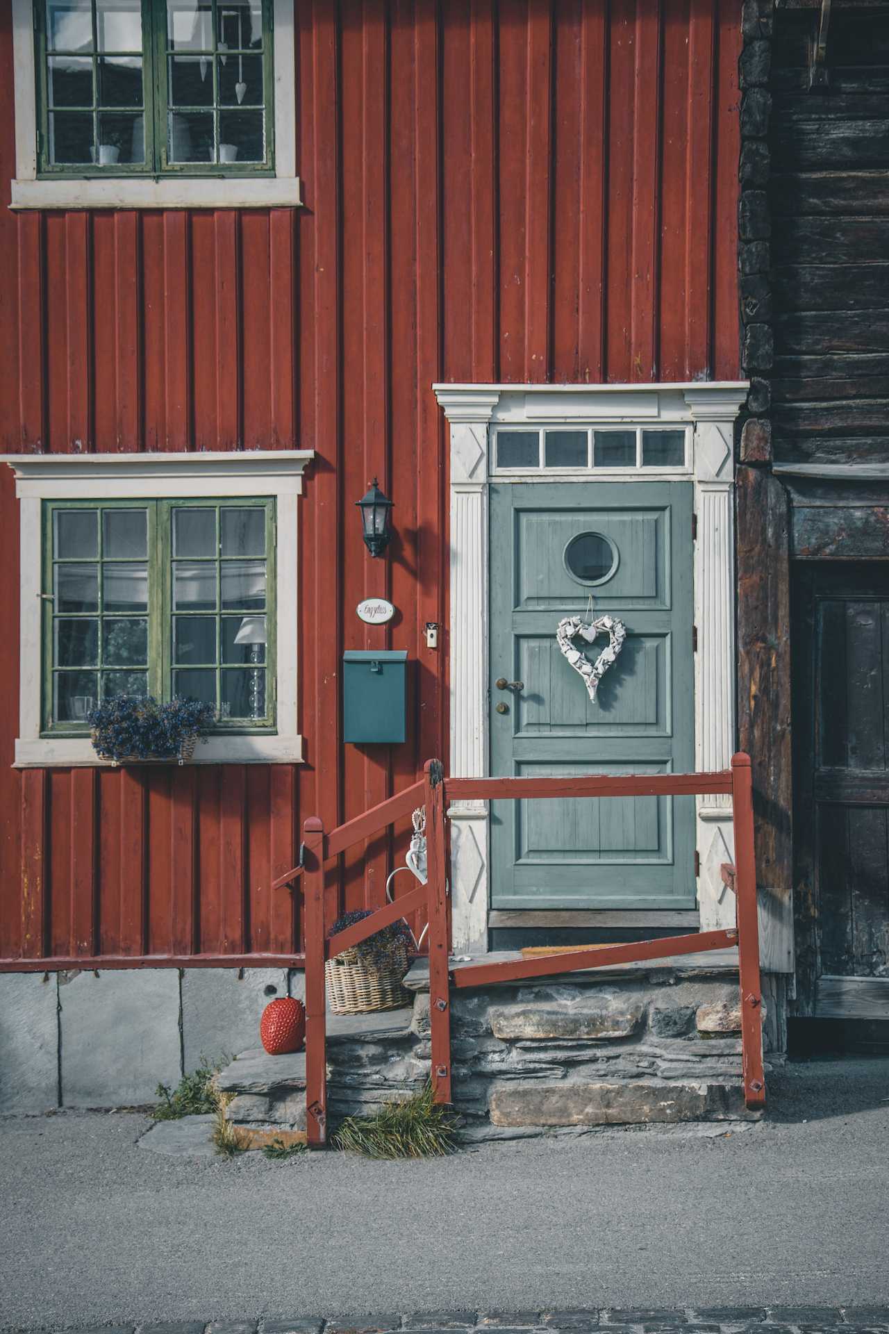 drewniane domy Norwegia