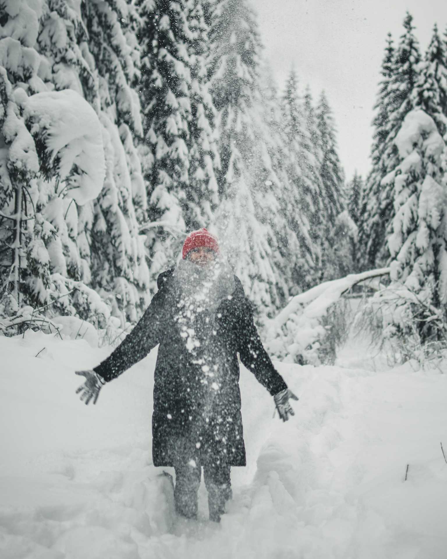 blog o zimie w Norwegii