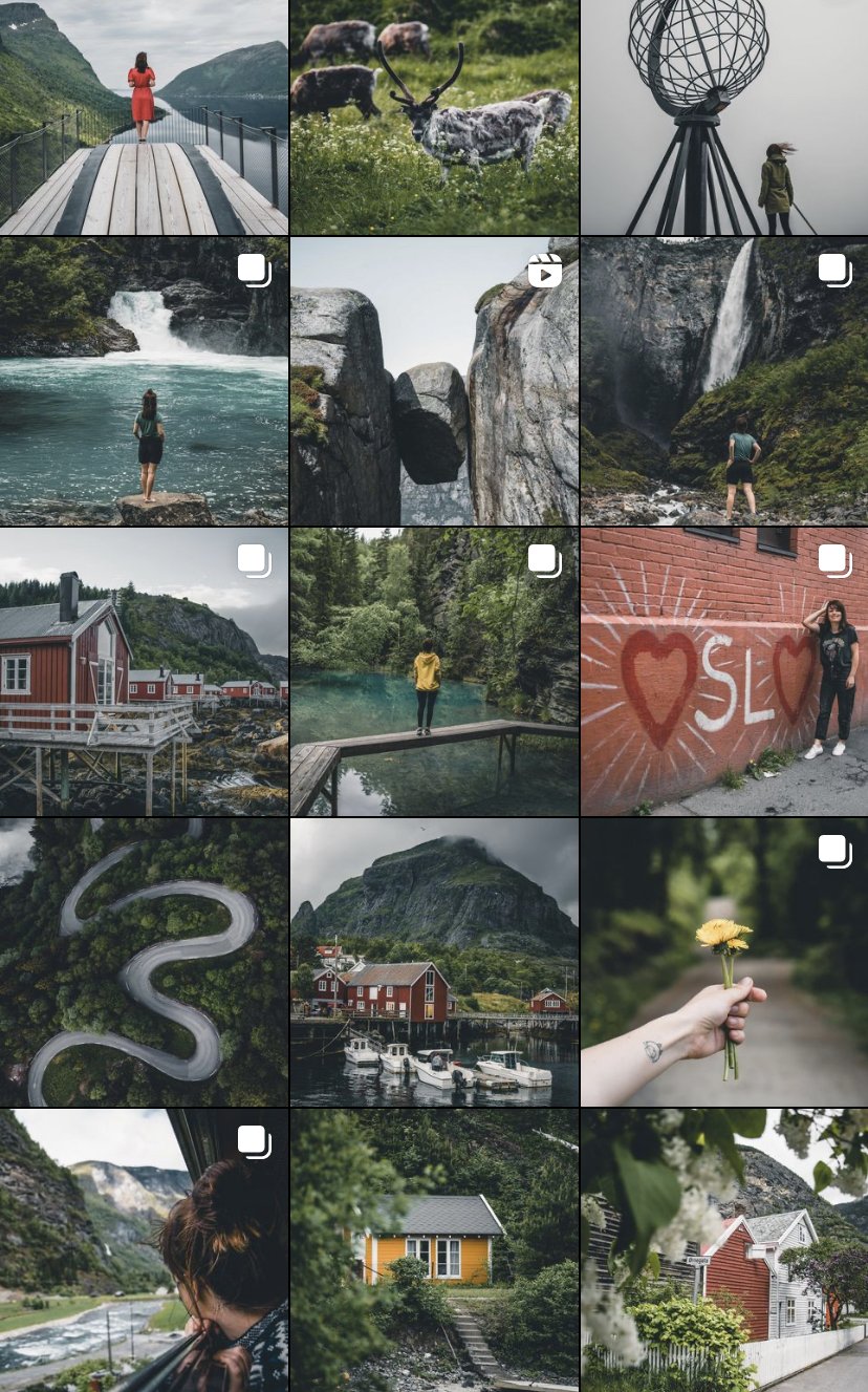 Instagramerka Norwegia